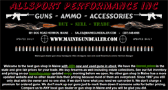 Desktop Screenshot of mainegundealer.com